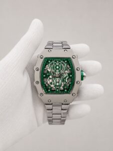 Мъжки Richard Mille Skeleton Green Dial Steel #192