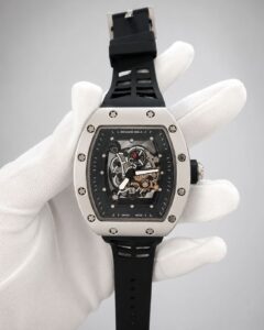 Мъжки Richard Mille Skeleton Silver / Black #174