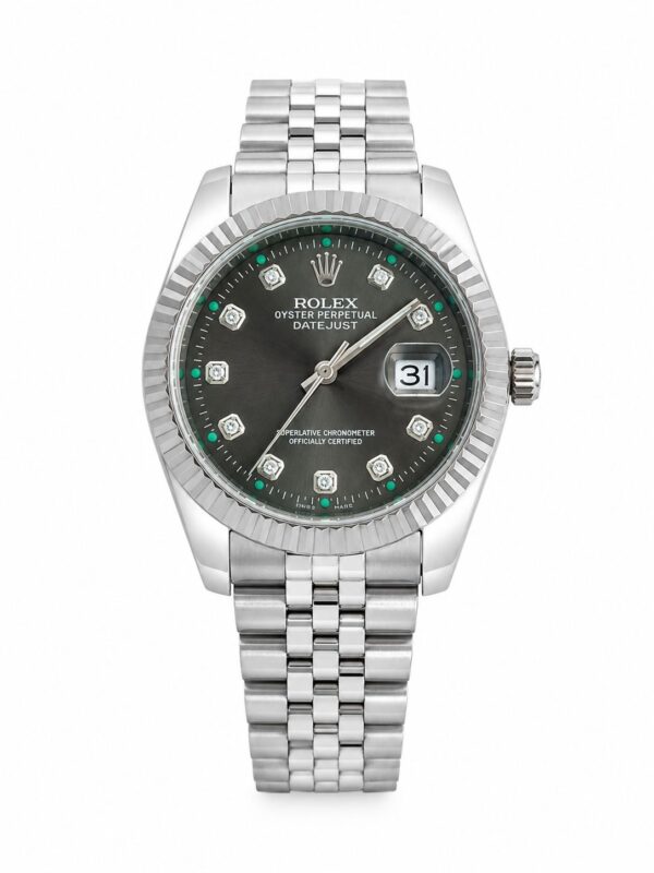 Мъжки Rolex Datejust Grey Diamond Dial Steel #136