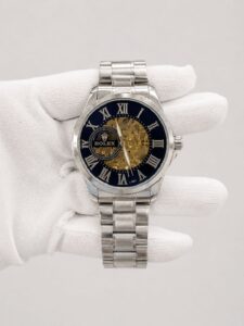 Мъжки Rolex Skeleton Blue Dial Steel #118