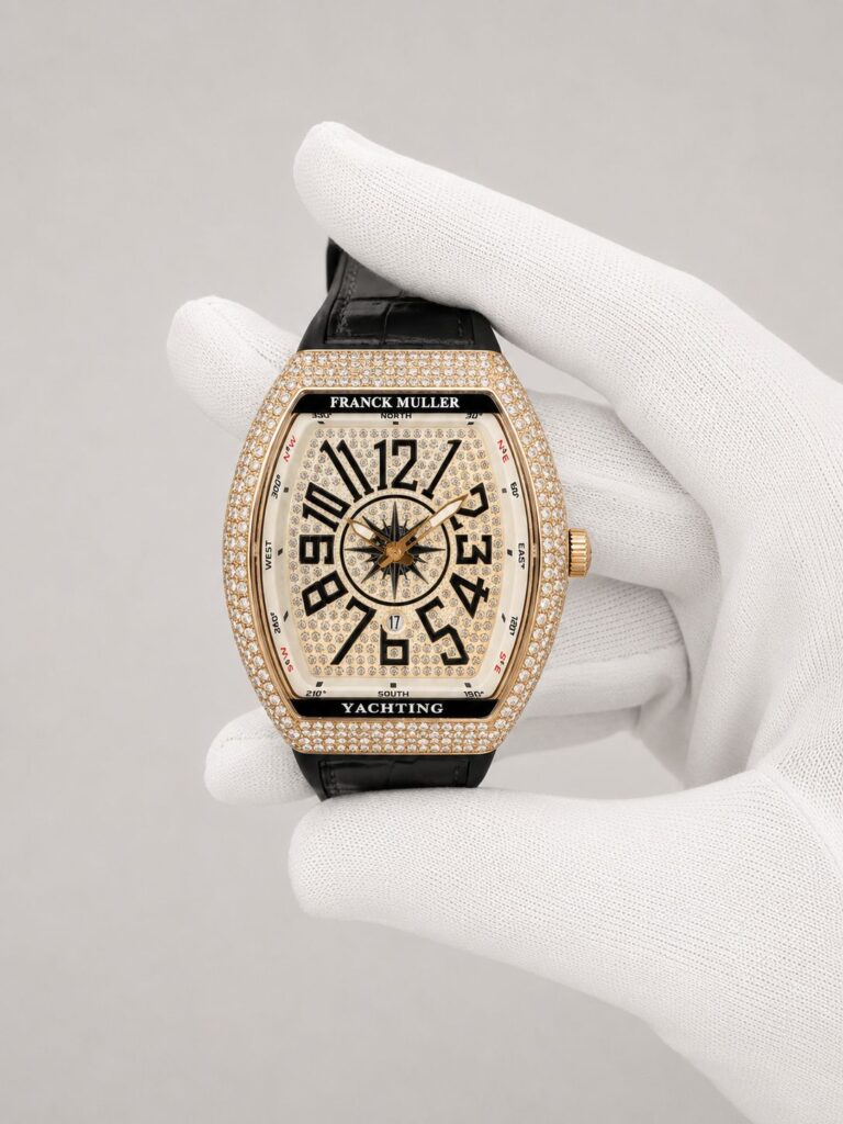 Мъжки Franck Muller Vanguard Yachting Gold Diamond 44 mm