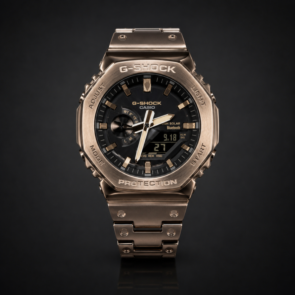 Мъжки Casio G-Shock Full Metal Rose Gold / Black Dial #310