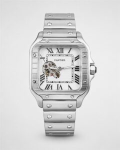 Мъжки Cartier Santos Skeleton Steel / White Dial #274
