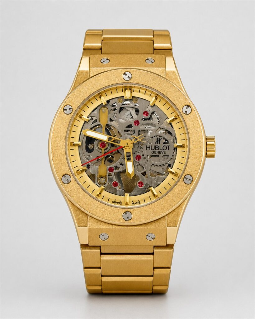 Мъжки Hublot Classic Fusion Skeleton Gold #277