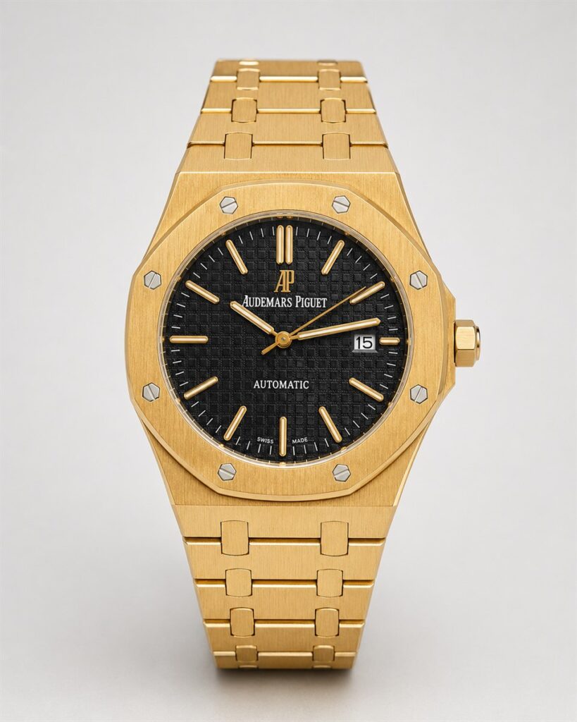 Мъжки Audemars Piguet Royal Oak Gold / Black Dial #280