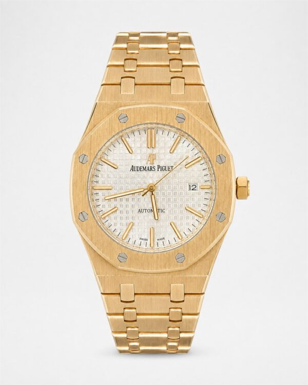 Мъжки Audemars Piguet Royal Oak Gold / White Dial #281