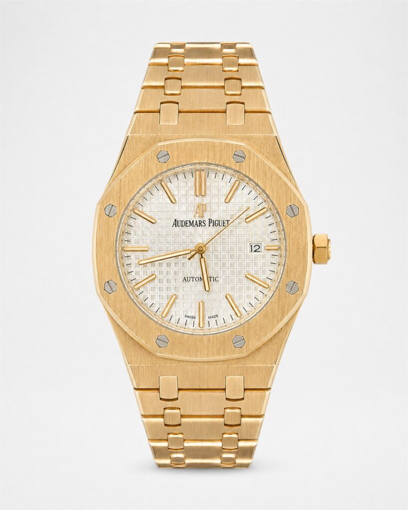 Мъжки Audemars Piguet Royal Oak Gold / White Dial #281