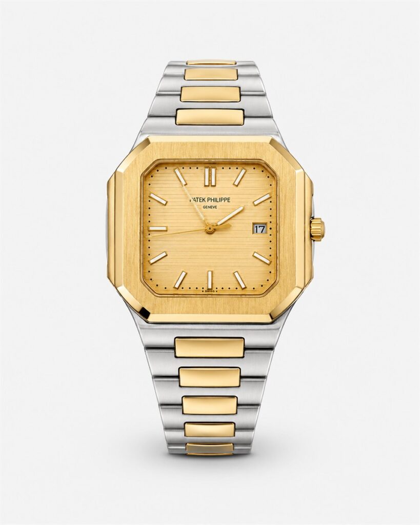Мъжки Patek Philippe Nautilus Square Two-Tone / Champagne #285