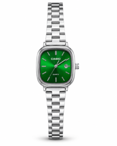 Casio Vintage Square Steel / Green — ДАМСКИ МОДЕЛ