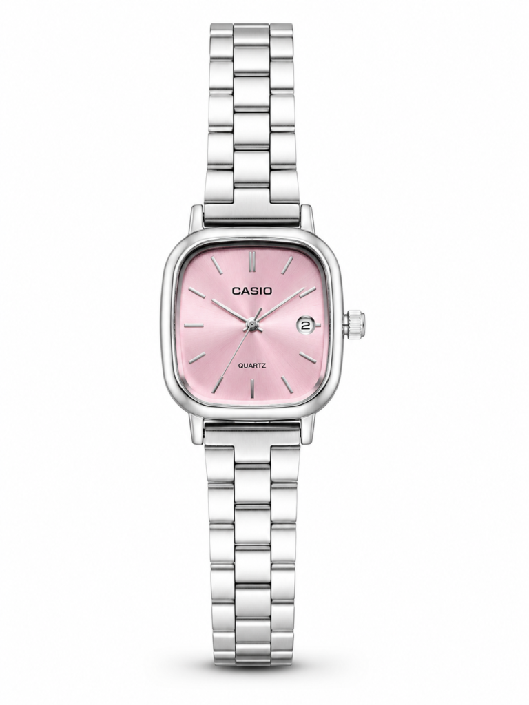 Casio Vintage Square Steel / Pink — ДАМСКИ МОДЕЛ
