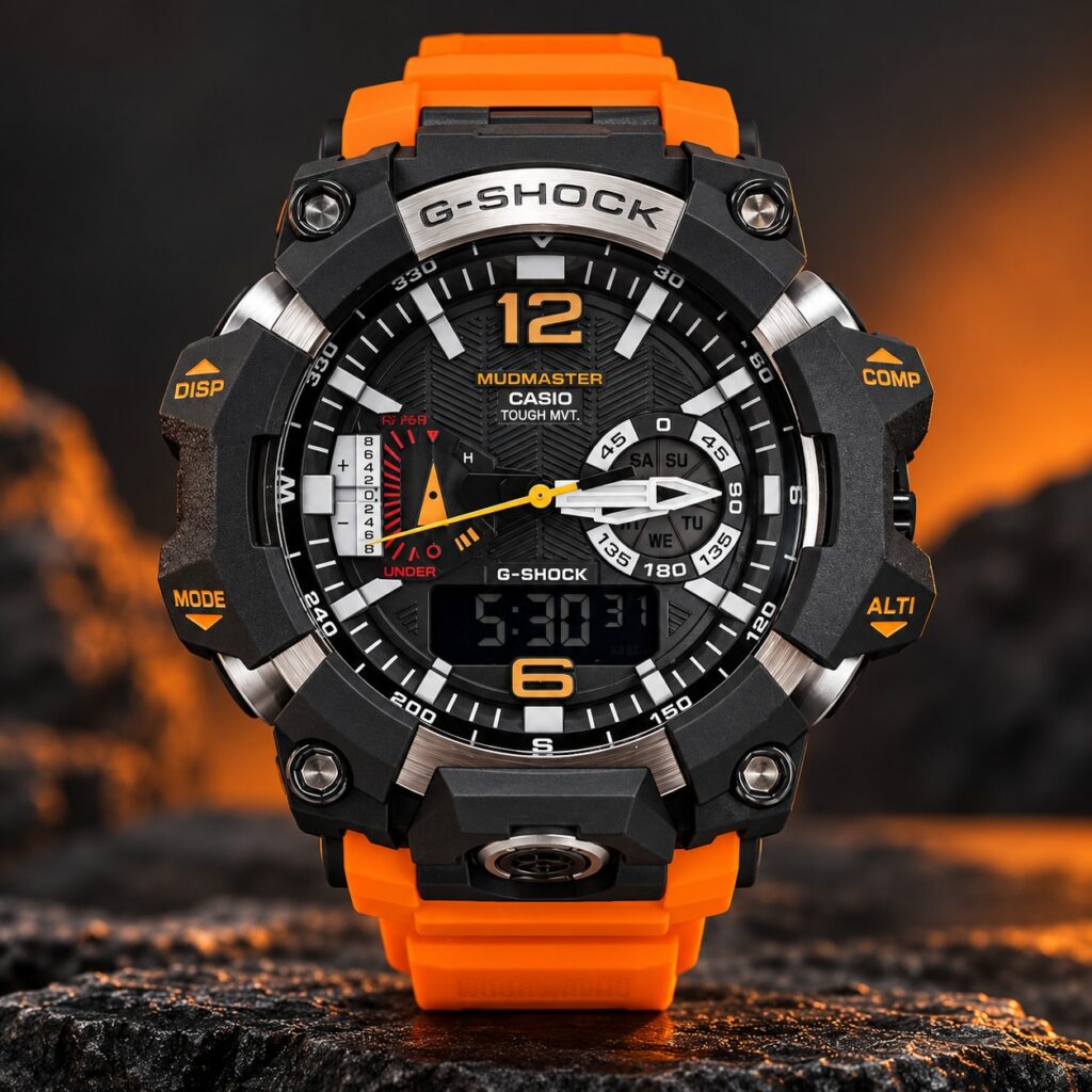 Мъжки Casio G-Shock Mudmaster Black / Orange #424