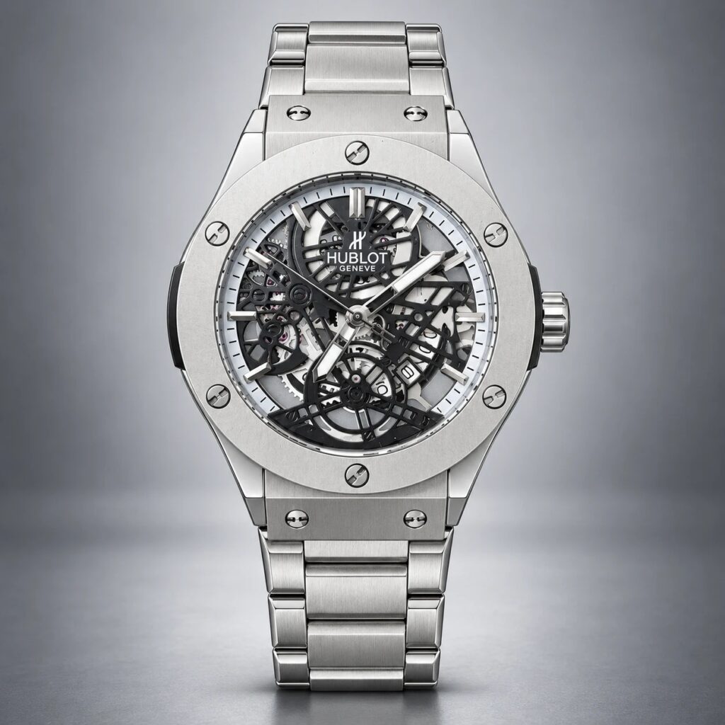Мъжки Hublot Big Bang Skeleton Steel Bracelet #358