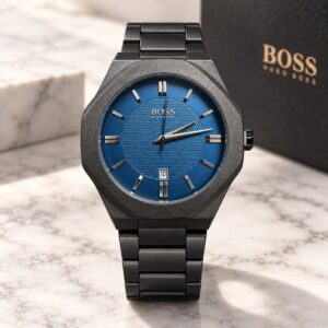 Мъжки Hugo Boss Octagon Black / Blue Dial #374