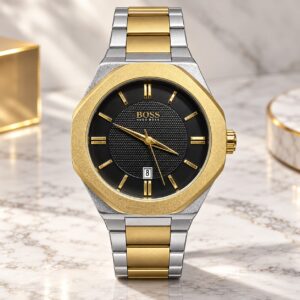 Мъжки Hugo Boss Octagon Two-Tone / Black Dial #375