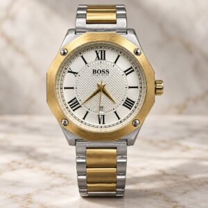 Мъжки Hugo Boss Octagon Roman Two-Tone / White Dial #379