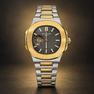 Мъжки Patek Philippe Nautilus Two-Tone Black Dial Open Heart #356