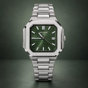Мъжки Patek Philippe Nautilus Square Green Dial Steel #355